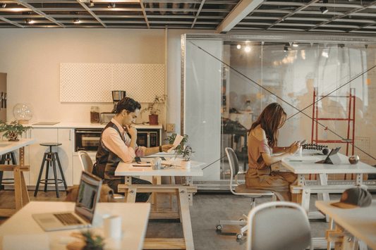 People working in an office setting