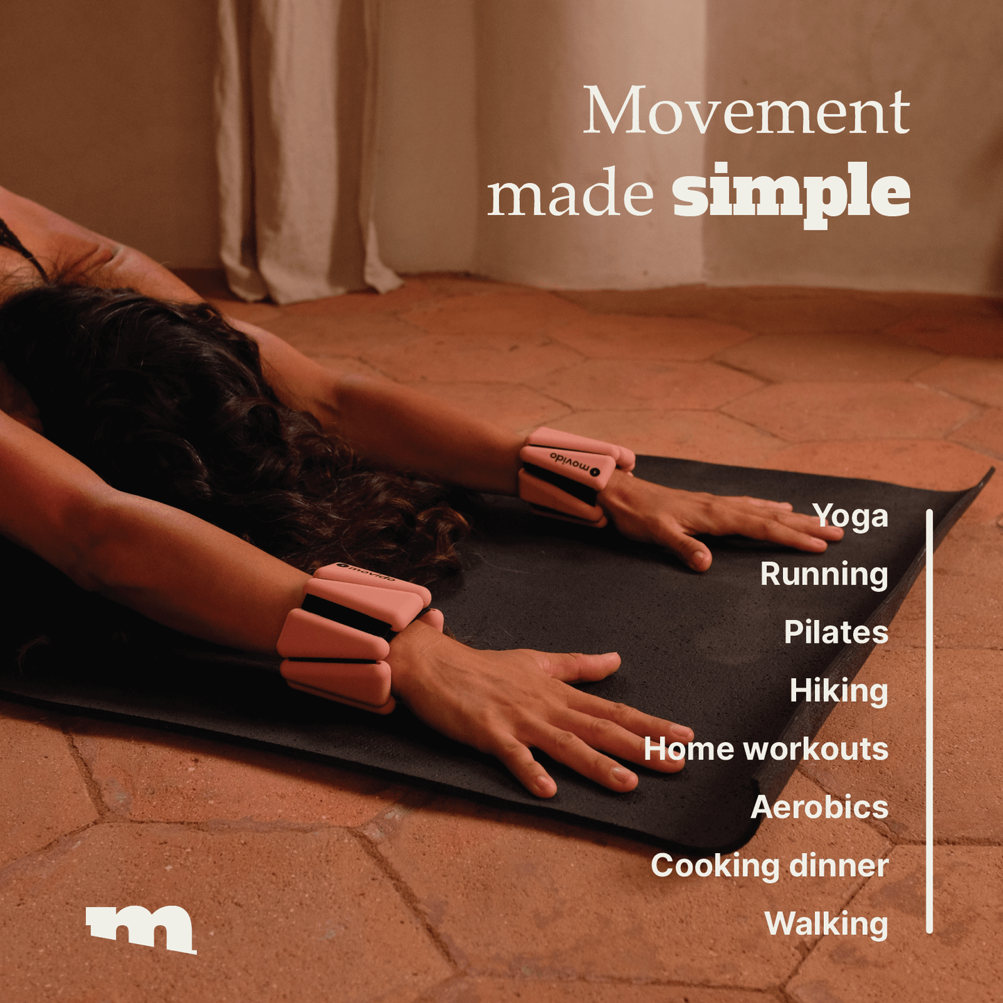 Movido Blush Wrist Weights for Women