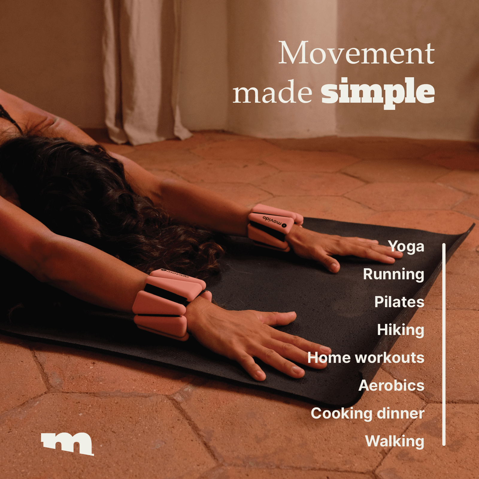 Movido Blush Wrist Weights for Women